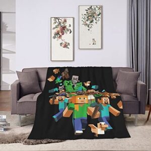 Air Conditioning Blanket Game Throw Blanket Super Soft Blanket for Bedroom Livingroom Sofa Bed Car 50"X40"