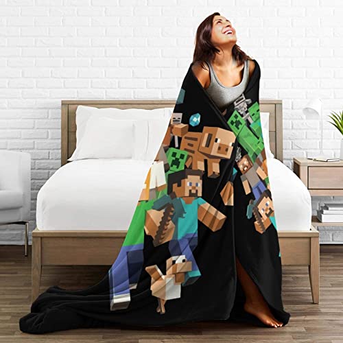 Air Conditioning Blanket Game Throw Blanket Super Soft Blanket for Bedroom Livingroom Sofa Bed Car 50"X40"