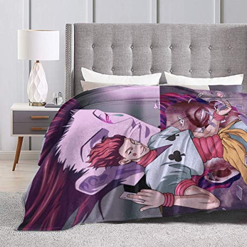 Kevlin Shop Hunter X Hunter Blanket Flannel 3D Printed Soft Warm Throw Blanket Warm, Home, Bed, Air Conditioning Quilt Sofa Blanket 50"X40"