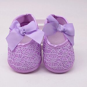 lykmera baby girls soled soft non-slip bowknot girls shoes crib shoes footwear baby shoes soccer cleats shoes for baby girl (purple, 13)