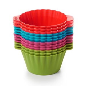 OXO Good Grips Silicone Baking Cups, Multicolor 3 oz.(Pack of 12)