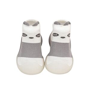 lykmera infant baby kids socks shoes spring fall comfortable toddler shoes colorblock mesh breathable floor socks shoes (grey, 12-18 months)