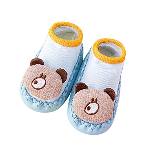 Lykmera Summer Autumn Comfortable Infant Toddler Shoes Cartoon Rabbit Cat Children Mesh Breathable Floor Walking Shoes (Sky Blue, 12-18 Months)