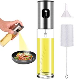 oil spritzer mister for air fryer olive oil sprayer for cooking canola vinegar vegetable oil portable bottle mini kitchen gadgets for bbq/pan/salads/baking (one piece)