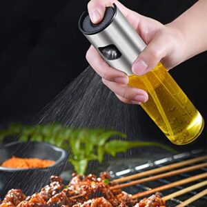 Oil Spritzer Mister for Air Fryer Olive Oil Sprayer for Cooking Canola Vinegar Vegetable Oil Portable Bottle Mini Kitchen Gadgets for BBQ/Pan/Salads/Baking (One Piece)