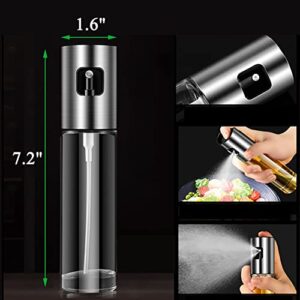 Oil Spritzer Mister for Air Fryer Olive Oil Sprayer for Cooking Canola Vinegar Vegetable Oil Portable Bottle Mini Kitchen Gadgets for BBQ/Pan/Salads/Baking (One Piece)