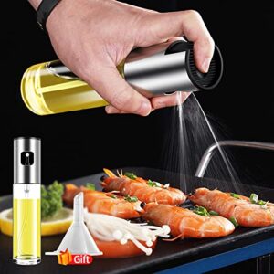 Oil Spritzer Mister for Air Fryer Olive Oil Sprayer for Cooking Canola Vinegar Vegetable Oil Portable Bottle Mini Kitchen Gadgets for BBQ/Pan/Salads/Baking (One Piece)