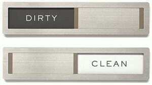 kubik letters premium dishwasher magnet clean dirty sign - stainless steel grade 304 dishwasher magnet - clean dirty magnet for dishwasher - dirty clean dishwasher magnet, dishwasher clean dirty sign