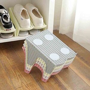 DAMJTLM Plastic Shoe Slots Shoe Rack High Heel Shoe Box Stand Storage Organizer