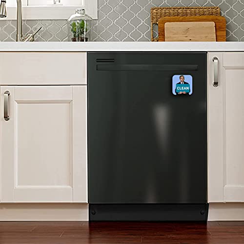 Clean Dirty Magnet for Dishwasher,Bigger Size Funny Dishwasher Magnet Clean Dirty Sign Family Gadget Gift Double Sided Strong Kitchen Flip Indicator