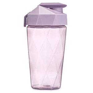 Keelo Bottle Classic Shaker Bottle | 20 Ounce Protein Shaker Bottle | Shaker Cup with Carrying Handle and Diamond Agitator | Lavender - 20-Ounces