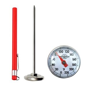 howfield instant read 1-inch dial kitchen thermometer,best for the coffee drinks,chocolate milk foam and meat