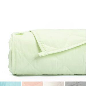 simple being weighted blanket, patented 9 layer design, 60x80 20lb, seafoam green