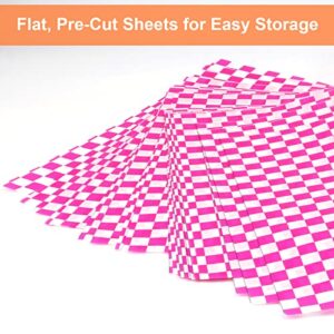 240 Sheets Variety Pack Checkered Dry Waxed Deli Paper Sheets 12x12 inch Paper Sandwich Paper Liners, Food Basket Liners Wax Paper Deli Wrap Wax Paper Sheets for Wrapping Bread and Sandwiches