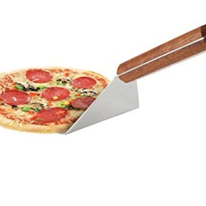 8” Extra-Large Sturdy Stainless Steel Spatula with Strong Wooden Handle – Professional Food Flipper Scraper for Grilling, Cooking, Baking Cakes & Cookies for Your Home Kitchen and Restaurants