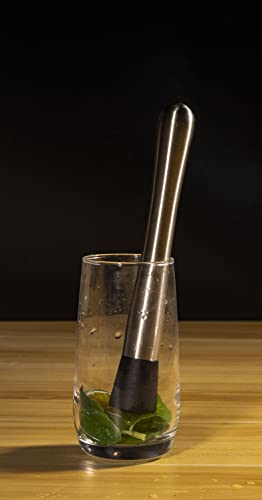 Ortarco 8 Inch Stainless Steel Muddler for Cocktails