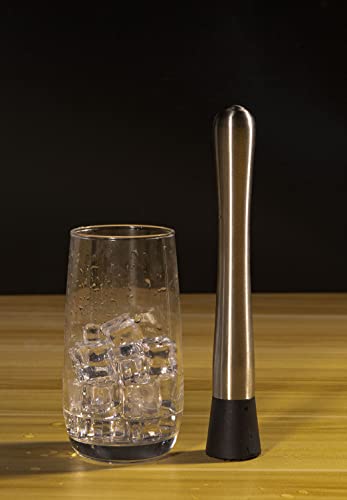 Ortarco 8 Inch Stainless Steel Muddler for Cocktails