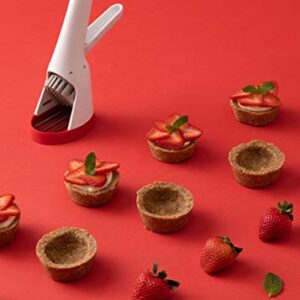 Chef'n Hand-Held Slicer Strawberry Slicester, Cherry/Meringue