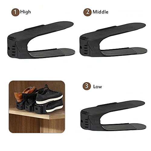 PayoderTY 10PCS Adjustable Shoe Slots Organizer Space Saver Storage Slot Shoes Rack Holder Shoe rack Shoe organizer Shoe storage HilariousM Shoe organizer for closet Shoe rack organizer