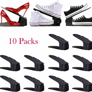 PayoderTY 10PCS Adjustable Shoe Slots Organizer Space Saver Storage Slot Shoes Rack Holder Shoe rack Shoe organizer Shoe storage HilariousM Shoe organizer for closet Shoe rack organizer