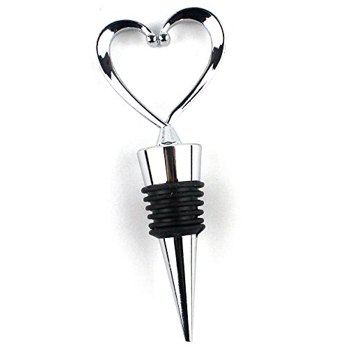 3 PCS Stainless Steel Love Design Heart Shape Wine and Beverage Bottle Stoppers
