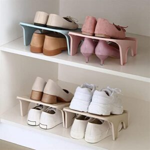 KNFUT Shoe Slots, Shoe Holder Practical Wear Resistant Convenient Non-Slip Shoe Storage Rack (Color : Pink)