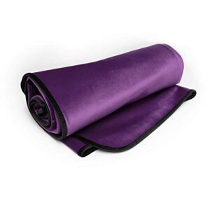 Avana Waterproof Throw Blanket | Protector for People and Pets | Leak Proof Moisture Barrier - Regular Size, Micro-Velvet Purple