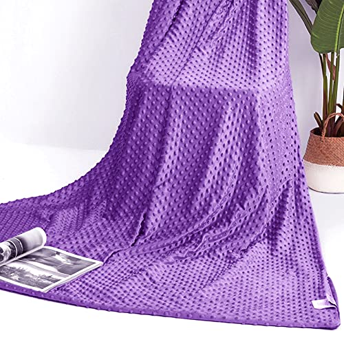 Isilila 48x72 Weighted Blanket Cover, Premium Soft Dot Duvet Cover for Weighted Blanket with 8 Ties(Removable Cover Only)