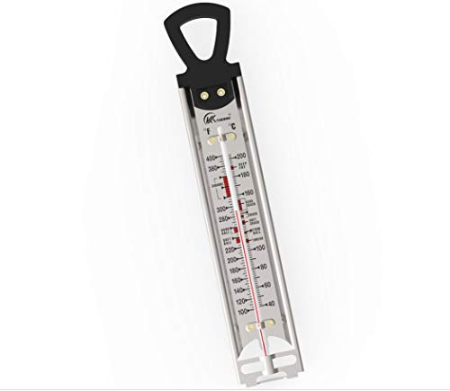 Candy Thermometer 12 "Deep Fry Paddle Thermometer with Pot Clip, Best for Deep Fry Cooking,Jam,Sugar,Syrup,Jelly Making