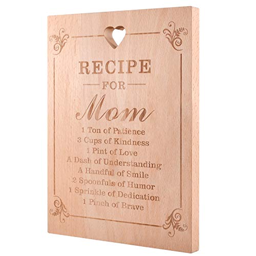 Mothers Day Gifts from Daughter or Son - Personalized Engraved Cutting Board as Mom Gift for Mom Birthday Holiday Anniversary Mothers Day