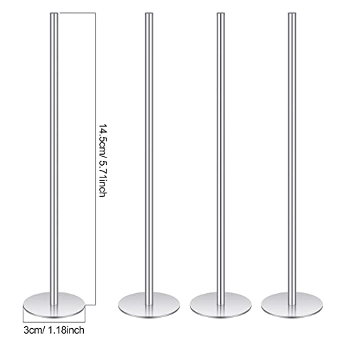 Cake Heating Rod 5.71 Inch Sliver Baking Nails for Baking Stainless Steel Heating Core for Cakes Baking Stick Supplies (4 Pcs)