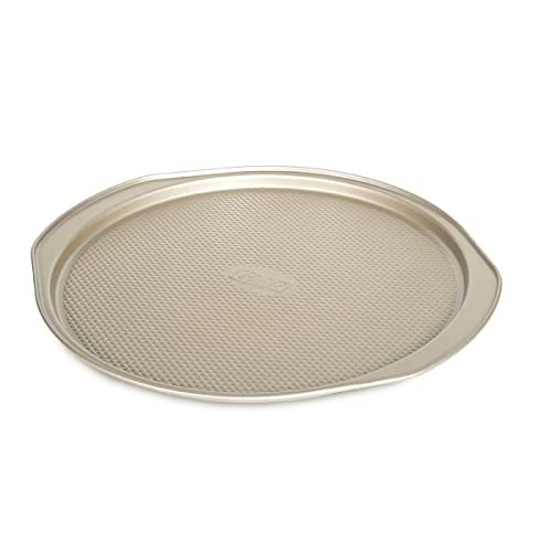 Glad Nonstick Large Pizza Pan for Oven | Round Baking Tray | Textured Cooking Sheet Crisper | Premium Bakeware Series for Home Kitchen