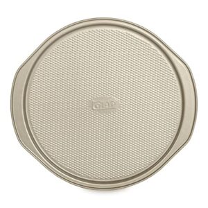 glad nonstick large pizza pan for oven | round baking tray | textured cooking sheet crisper | premium bakeware series for home kitchen
