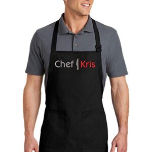 Embroidered Chef Apron with Custom Name a Great Gift Adult Premium Quality