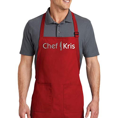 Embroidered Chef Apron with Custom Name a Great Gift Adult Premium Quality