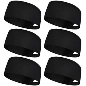 chef hats for men women chef works hats chef beanie chef caps for men (black,6 pieces)