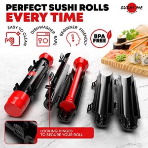 Sushi Making Kit - Sushi Kit For Home Includes Sushi Roller, Sushi Bazooka, Avocado Slicer, Sushi Knife, Sushi Bamboo Rolling Mat, Chop Sticks Pack Reusable, Best Sushi Maker Kit