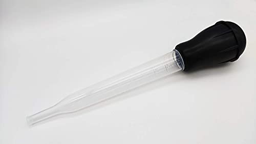 Turkey Baster Set, Turkey Injector Syringe with Cleaning Brush, Syringe Baster for Cooking - 11.5 inch Baster with Measurments for BBQ Grill Baking Kitchen Cooking