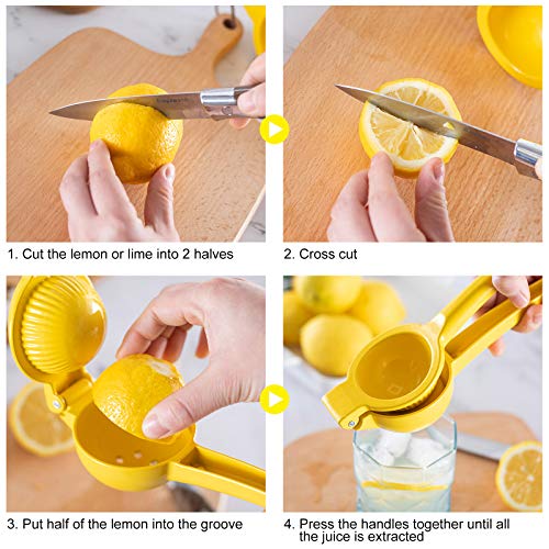 Buzazzy Metal Lemon Squeezer Lemon Juicer Lime Squeezer, Manual Juicer Citrus Squeezer, Premium Quality Hand Juicer