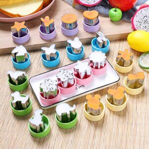 Magigift 1.5" Vegetable Cutter Shapes Set - Mini Cookie Cutters Fruit Cookie Pastry Stamps Mold for Kids Baking and Food Supplement Tools Accessories (20pack)