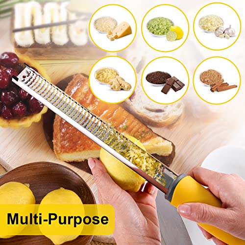 Dulcicasa Zester Grater for lemon & 2Pcs Herb Stripper Tool