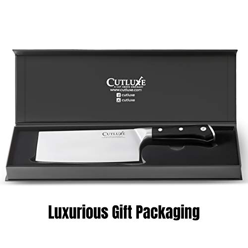 Cutluxe Boning Knife & Butcher Knife Set– Forged High Carbon German Steel – Full Tang & Razor Sharp – Ergonomic Handle Design – Artisan Series