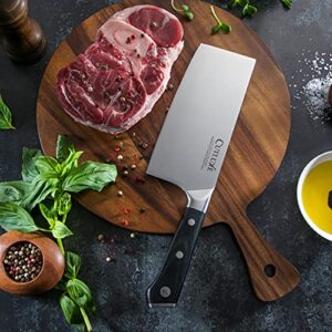 Cutluxe Boning Knife & Butcher Knife Set– Forged High Carbon German Steel – Full Tang & Razor Sharp – Ergonomic Handle Design – Artisan Series