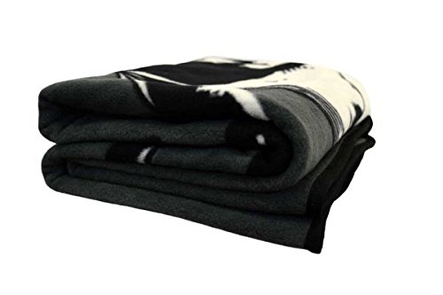 Ant Enterprises Pirate Throw Blanket, 50x60, Grey/Black/White