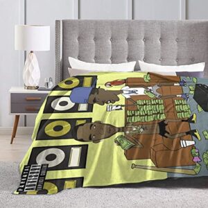 Flannel Plush Nice Young Rapper Dolph Throw Blanket for Cold Weather Outdoor Super Soft and Quality Air Conditioner Quilt Wrinkle-Resistant Blankets 80"X60"