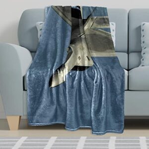 Fleece Throw Blanket for Couch Lightweight Plush Fuzzy Fighter Jet in air