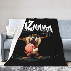 taz-mania blanket super soft throw blankets for sofa bedding living kids adults 50"x40" inch