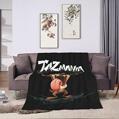 Taz-Mania Blanket Super Soft Throw Blankets for Sofa Bedding Living Kids Adults 50"X40" Inch