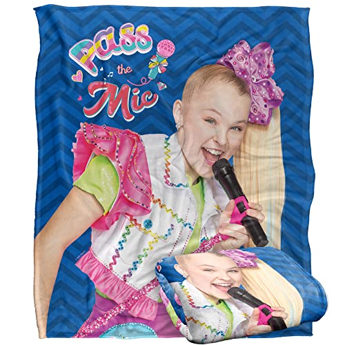 JoJo Siwa Blanket, 50"x60" Pass The Mic Silky Touch Super Soft Throw Blanket