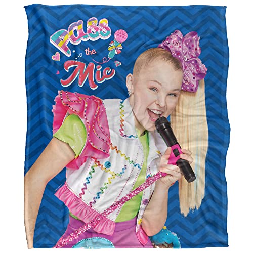 JoJo Siwa Blanket, 50"x60" Pass The Mic Silky Touch Super Soft Throw Blanket